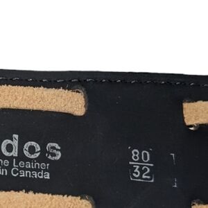 Kudos genuine leather belt made in Canada.  Size 32.  In like new condition.